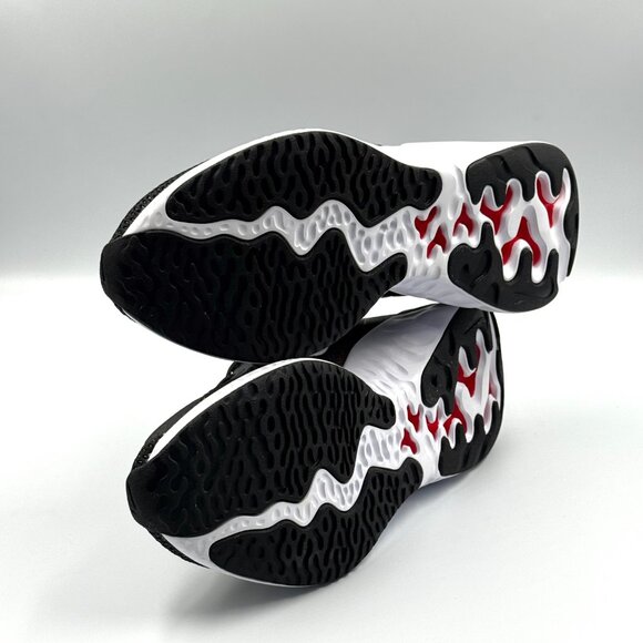 Nike Renew Run Black White University Red - Picture 8 of 10